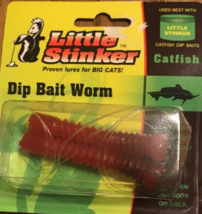 New Little Stinker 2 Pack DipBait Worm Catfish-Brand New-Ships N 24h - $24.63
