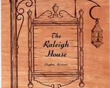 The Raleigh House Luncheon Menu Clayton Missouri 1956 - $67.32