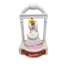 VINTAGE 1988 MATTEL MINIATURE BARBIE COLLECTABLES HAPPY HOLIDAYS W/ STAN... - $14.25