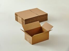 Lujazau 25-Packs 9x6x4" Kraft Corrugated Cardboard Small Shipping Moving... - $35.55