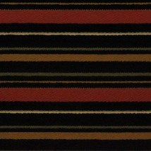 Kaslen Noblesse Ebony Black Chenille Stripe Woven Furniture Fabric By Yard 58"W - $18.29