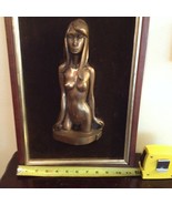VINTAGE TOUCH OF BRONZE NEE-OWOO 3-D HAND MADE COLD CAST TOPLESS WOMAN S... - $695.00