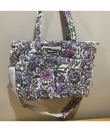 Vera Bradley Lavender Meadow Purple Floral Ultimate Diaper Bag 16” Insul... - $59.39