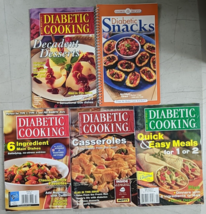 Diabetic Cooking magazine  Desserts Casseroles Quick And Easy Meals Six ... - £12.44 GBP