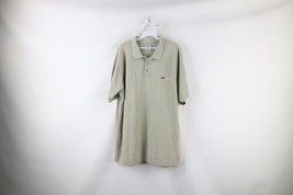 Vtg 90s Reebok Mens Large Faded Spell Out Baggy Fit Golf Polo Shirt Light Green - £31.61 GBP