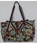 N Gil Product Number PRY2424 Large Diaper Bag Brown Teal Green Paisley P... - £19.65 GBP
