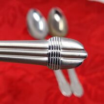 3X Tsp Teaspoon INS453 International Silver Stainless Satin Bands Tip - $19.98