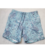 Lands&#39; End Swimwear Shorts Mens Large Blue Mesh Lined Elastic Waist Draw... - €17,24 EUR