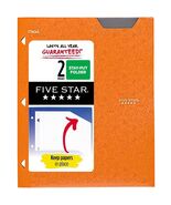 Five Star 2 Pocket Plastic Folder Orange Letter Size - $242.58 MXN