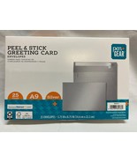 Pen + Gear Peel & Stick Greeting Card Envelopes 25 Count A9 Silver