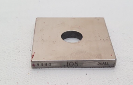 DoAll Gage Block .105&quot; Square Steel ASME #8390 - £10.04 GBP