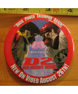 Disney&#39;s D2 the Mighty Ducks Starring Emilio Estevez World Pinback Button - £3.84 GBP