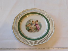Winterling Germany Decorative Plate 9 7/8&quot; Dinner Plate Gold Trim Pre-owned - £14.17 GBP