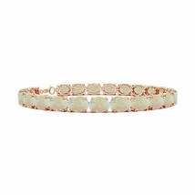 Authenticity Guarantee 
Angara Natural 7x5mm Opal Stackables Bracelet in 14K ... - £1,580.10 GBP