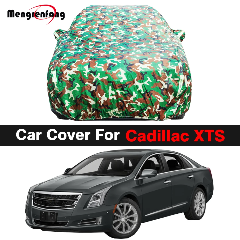 Ull camouflage car cover for cadillac xts 2012 2023 auto outdoor anti uv sun shade snow thumb200