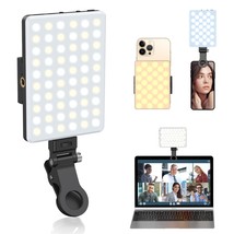 Selfie Light, Phone Light With Front &amp; Back Clip, 60 Led Portable Light With 3 L - £29.84 GBP