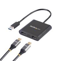 StarTech.com USB 3.0 to Dual HDMI Adapter - 4K &amp; 1080p - External Graphi... - £58.88 GBP