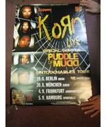 Korn Affiche Flaque De Mudd Untouchables Allemand Tour - $179.99