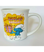 Smurfs Coffee Cup Mug Have a Bang up Birthday 1982 Berrie &amp; Co. Vintage ... - £15.14 GBP