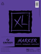 Canson XL Marker Paper Pad 9&quot;X12&quot;-100 Sheets - $23.39