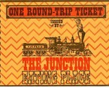 One Round Trip Ticket The Junction Eating Place Menu Dekalb Illinois Rai... - $27.72