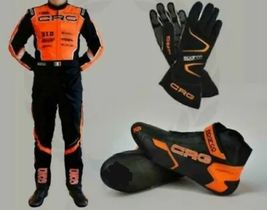 CRG Go Kart Race Suit Driver 2020 CIK/FIA level-2 with balaclava glove Shoes - £133.72 GBP