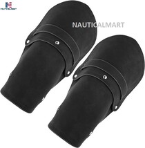 Leather Gauntlet Wristband Medieval Arm Armor Viking Arm Guards Bracers ... - $45.99