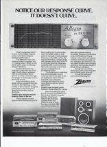 1982 Zenith Speakers and Stereo Print Ad Vintage Electronics 8.5" x 11" - $19.75