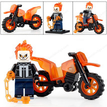 New Robbie Reyes Ghost Rider Marvel Super Heroes Minifigures Block Toys Gift Chr - £13.88 GBP