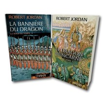 Robert Jordan Le Dragon Reincarne Banniere Du Dragon Lot 2 VOL 4 5 French PB - £40.29 GBP