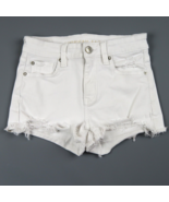 AMERICAN EAGLE Ne(x)t Level Stretch cut-off Hi Rise Shortie jean shorts ... - $16.89