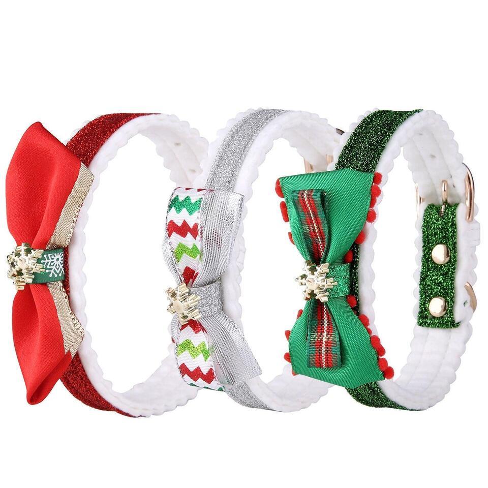 Primary image for Festive Feline Christmas Collar: Vibrant Color Grid Design for Cats