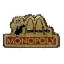 McDonald’s Board Game Monopoly Pin Fast Food Restaurant Enamel Lapel Hat Pin - £4.65 GBP