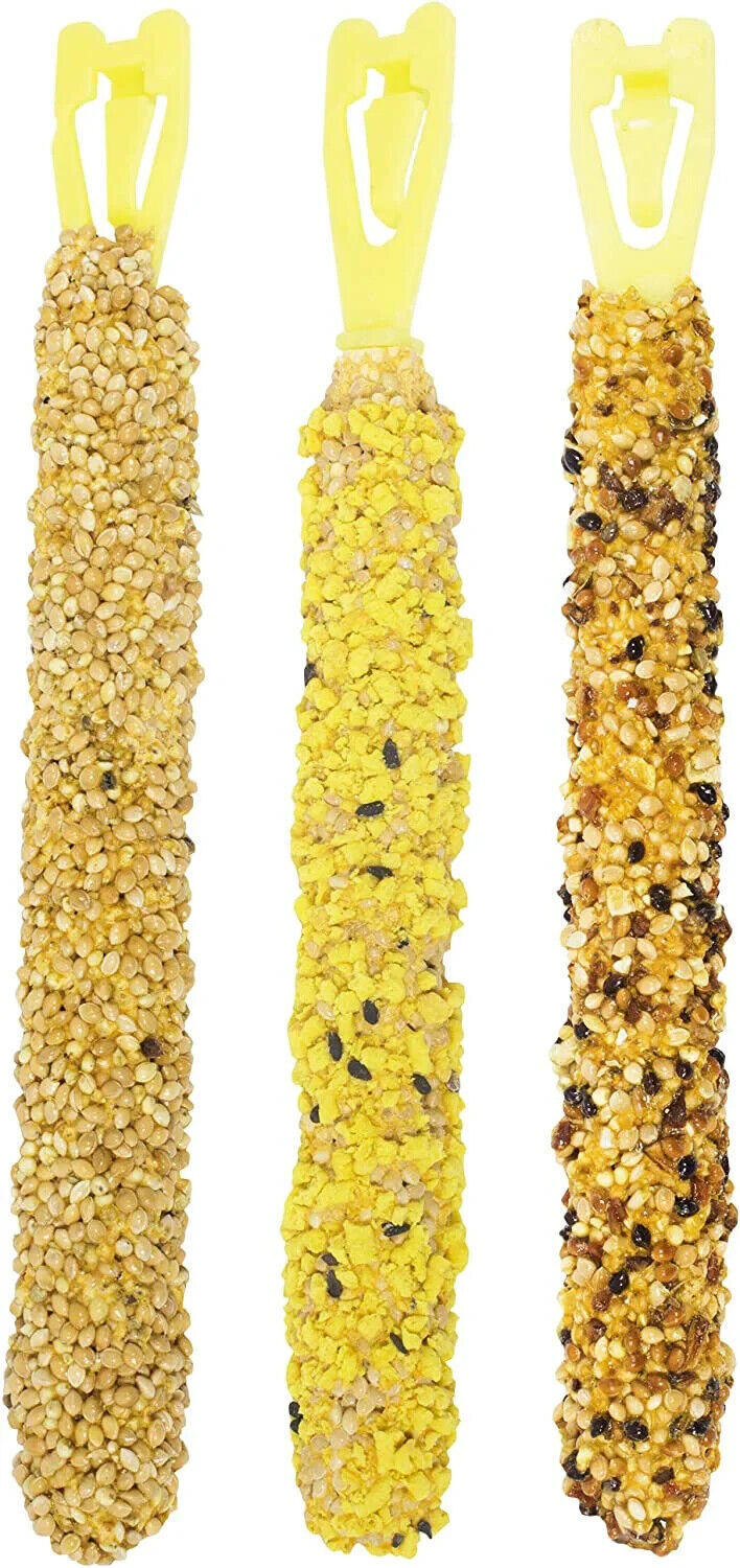 Vitakraft Crunch Sticks Variety Pack Parakeet Treats (3 Sticks Honey Egg... - $10.88