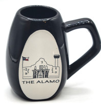 The Alamo Texas Coffee Cocoa Cup Mug Black White Vintage Collectible - £19.51 GBP