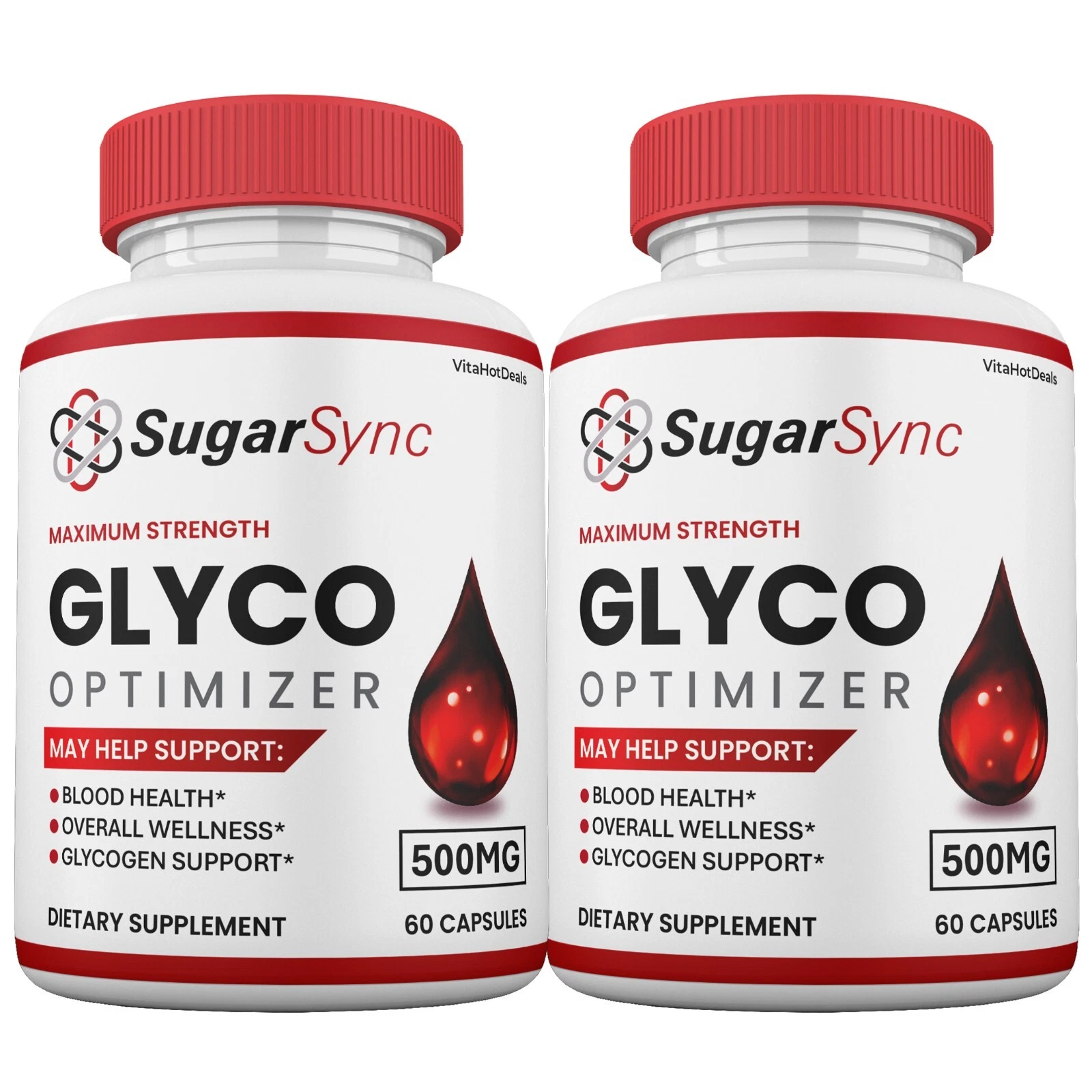 2 SugarSync Glyco Capsules Advanced Strength Natural Glyco Support Suppl... - €47,33 EUR