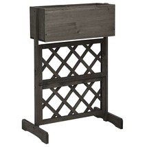  Planter Gray Solid firwood 17.7x11.8x29.1 in Planters Planter - €86,56 EUR