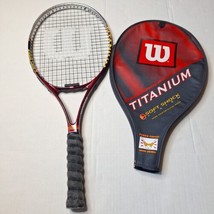 Wilson Soft Shock Titanium Graphite Tennis Racquet 4 1/2&quot; Grip With Case - £15.49 GBP