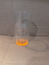 Bubba Gump Shrimp Co Clear Emboss Logo Orange Bottom Pint Glass, 16oz Be... - $12.87