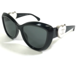 CHANEL Sunglasses 5517-A c.501/S4 Black White Cat Eye Frames Mirror Clas... - $841.28