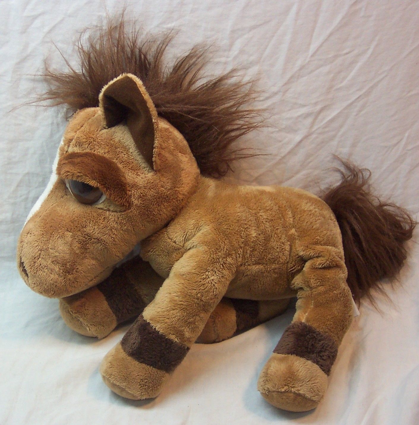 Primary image for RUSS Big Eyed JUMBALAYA THE BROWN FLOPPY HORSE 14" Plush STUFFED ANIMAL Toy