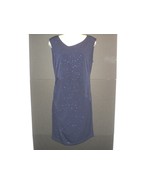 Alice + Olivia Dress Size 10, Navy Blue Glitter, Sleeveless, Sheath, Kne... - £59.35 GBP