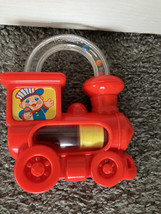 Playskool Vintage Red Train Noise Maker Baby Rattle 1989 - $13.85