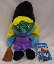 The Smurfs Halloween Smurfette As Witch 13&quot; Plush Stuffed Animal Toy New w/ Tag - £15.92 GBP