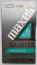 Maxell 214016 120 Minute Gx Silver Video Tape Brand New Sealed - £3.71 GBP