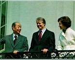 Jimmy Carter and Rosalynn President Fukuda Japan UNP Chrome Postcard I3 - $3.91