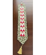 Vintage Hand Stitched Christmas Bell Pull Santa Jingle Bells Gold Tassel... - €12,74 EUR