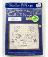 NEW Vtg FAMILY TREE Needles &#39;N Hoops No. 386 Cross Stitch Kit Needlepoin... - $24.21 CAD