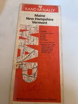 Maine New Hampshire Vermont Rand McNally Map - $9.99