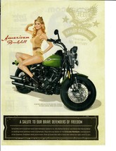 2010 Print Ad Harley Davidson Motor Cycles American Bombshell Salute To ... - $12.55